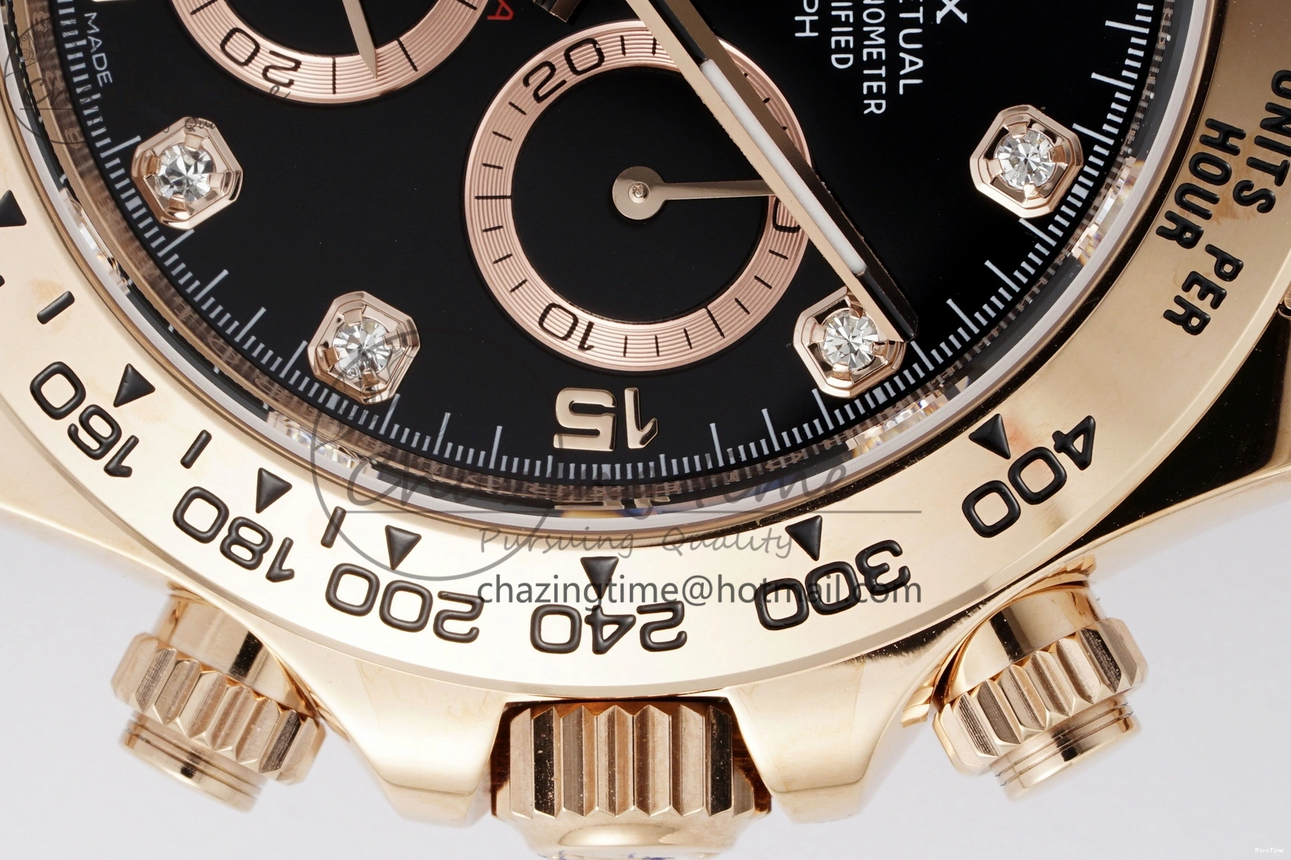 MiroTime 1227 Daytona 116505 BTF 1:1 Best Edition Black Diamonds Dial on RG Bracelet SA Snug 2118